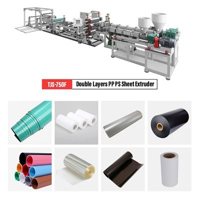 Máquina extrusora de hoja de doble capa PP PP totalmente automática